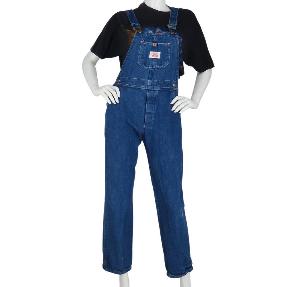 Round House Farmer Farm Work Workwear Rockabilly Festival Denim Jean Overalls 28